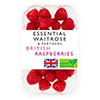 Packet of raspberries