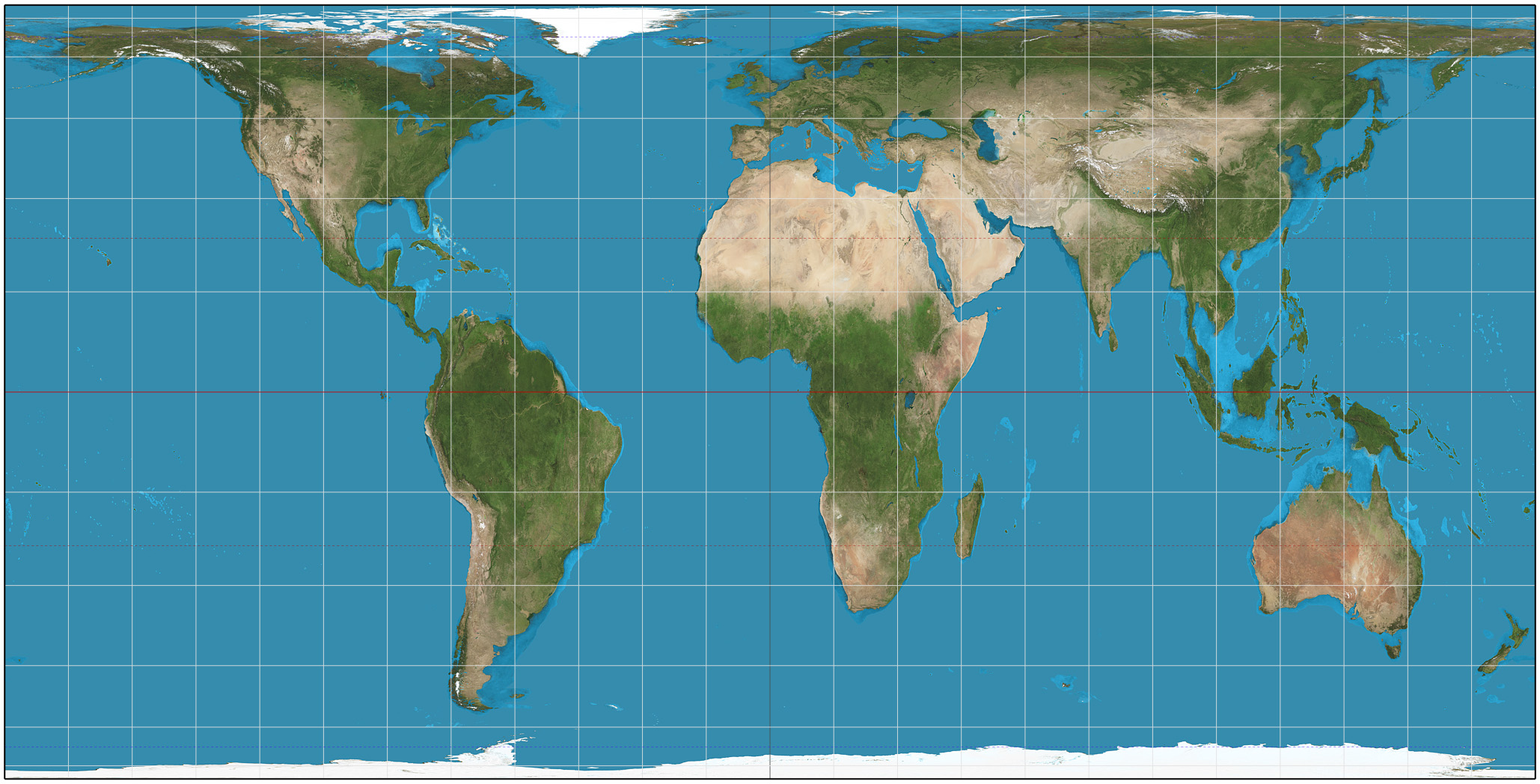 Image of Hobo Dyer map projection of the World